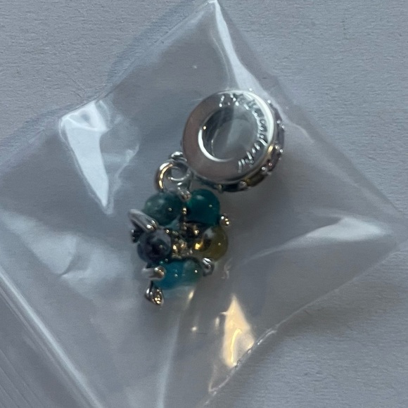 NWOT Togetherness Tree Murano Glass Dangle Charm Jewelry Silver 925 - Picture 2 of 8